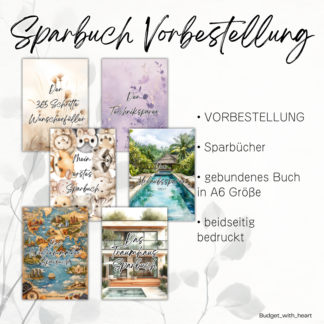 VORBESTELLUNG* Sparbücher
