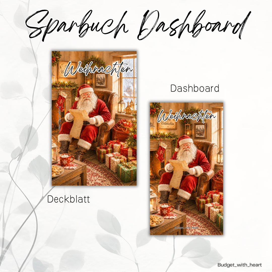 Sparbuch Deckblatt und Dashboard