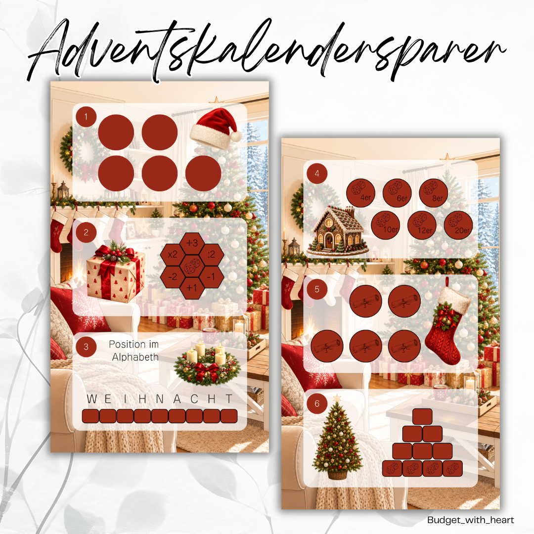Adventskalendersparer Set