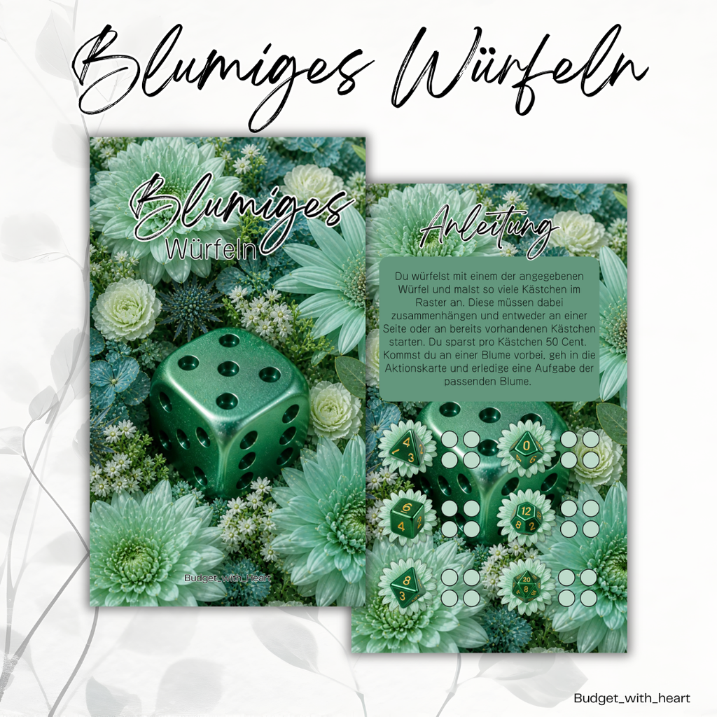 Blumiges Würfeln Sparspiel