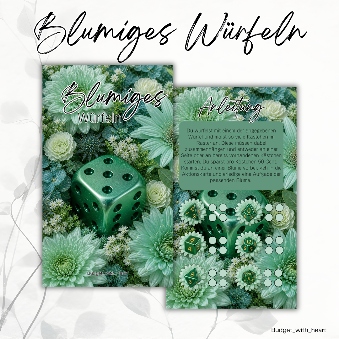 Blumiges Würfeln Sparspiel