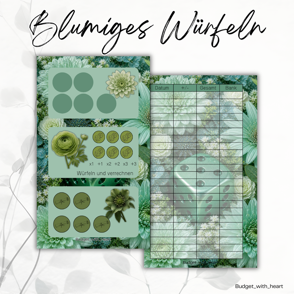 Blumiges Würfeln Sparspiel