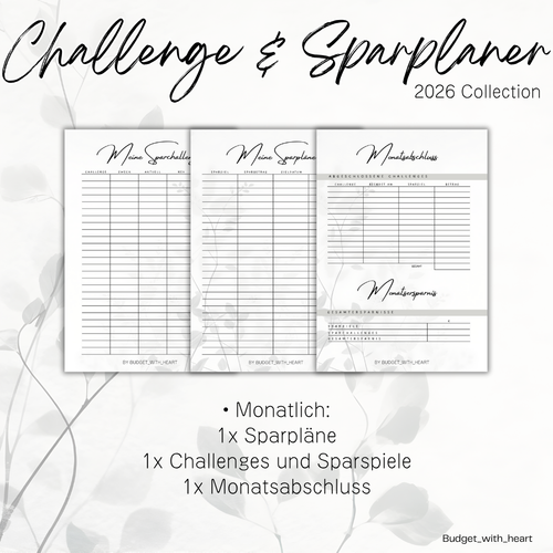 B WARE Challenge- und Sparplaner 2026 Collection