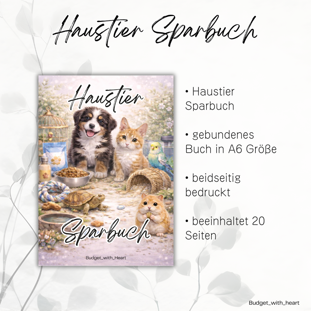 Haustier Sparbuch