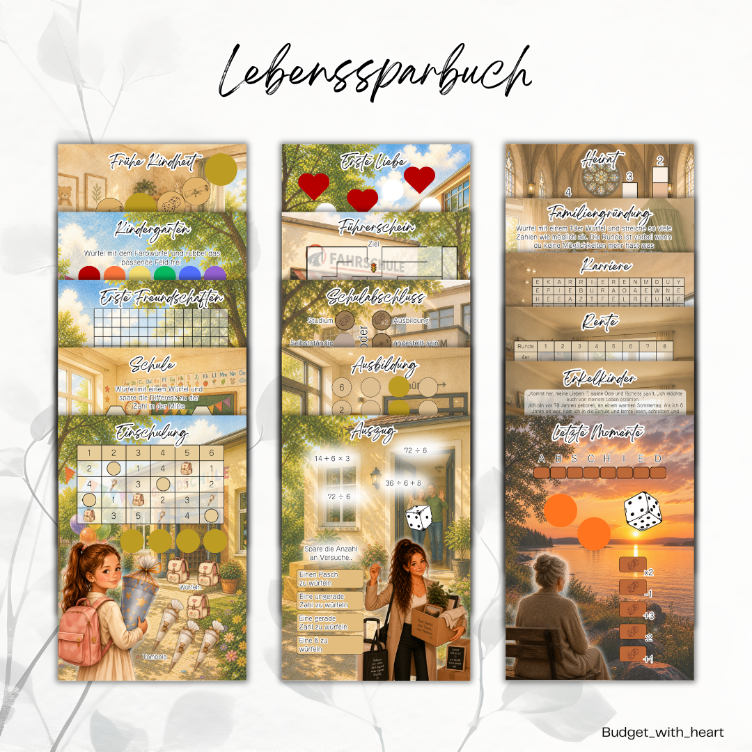 Das Lebenssparbuch - Weibliche Edition