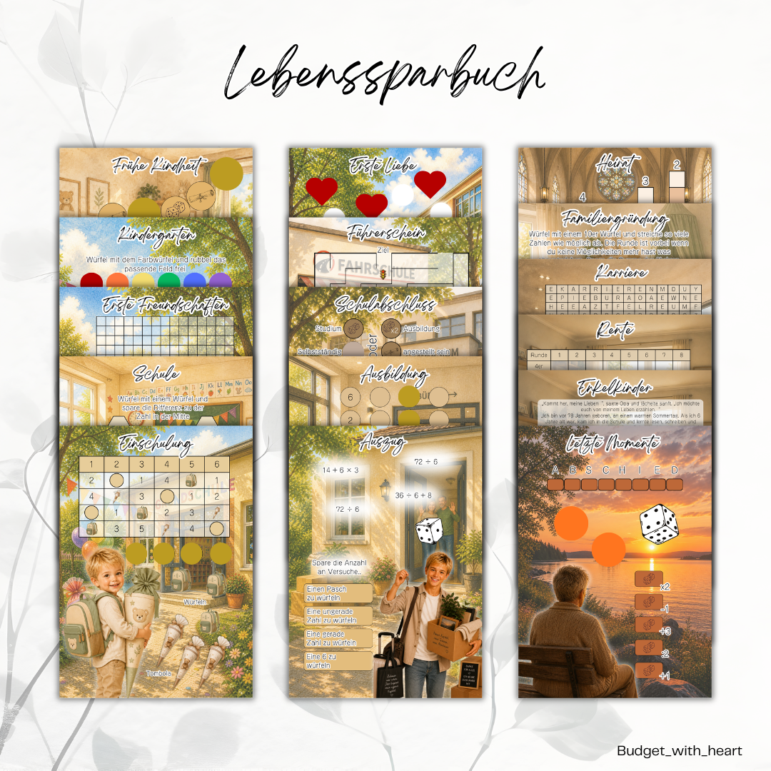 Das Lebenssparbuch - Männliche Edition