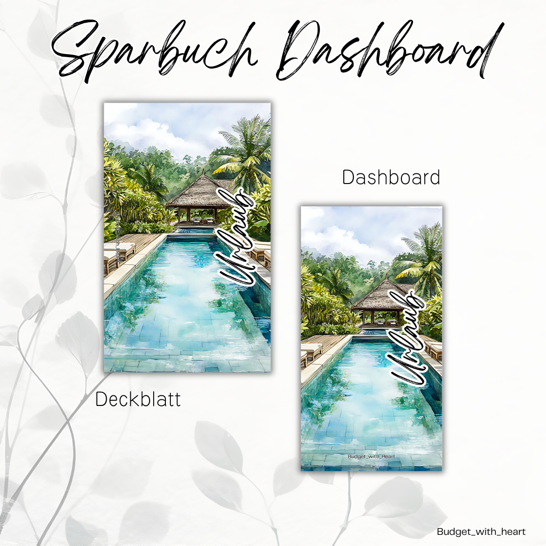 Sparbuch Deckblatt und Dashboard