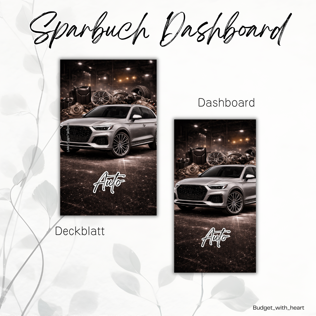 Sparbuch Deckblatt und Dashboard