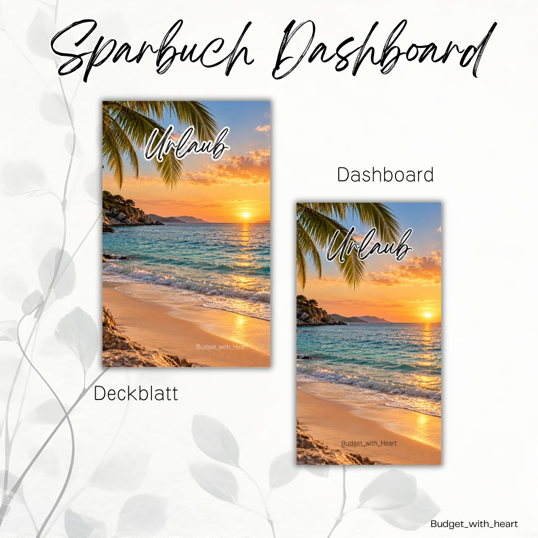 Sparbuch Deckblatt und Dashboard