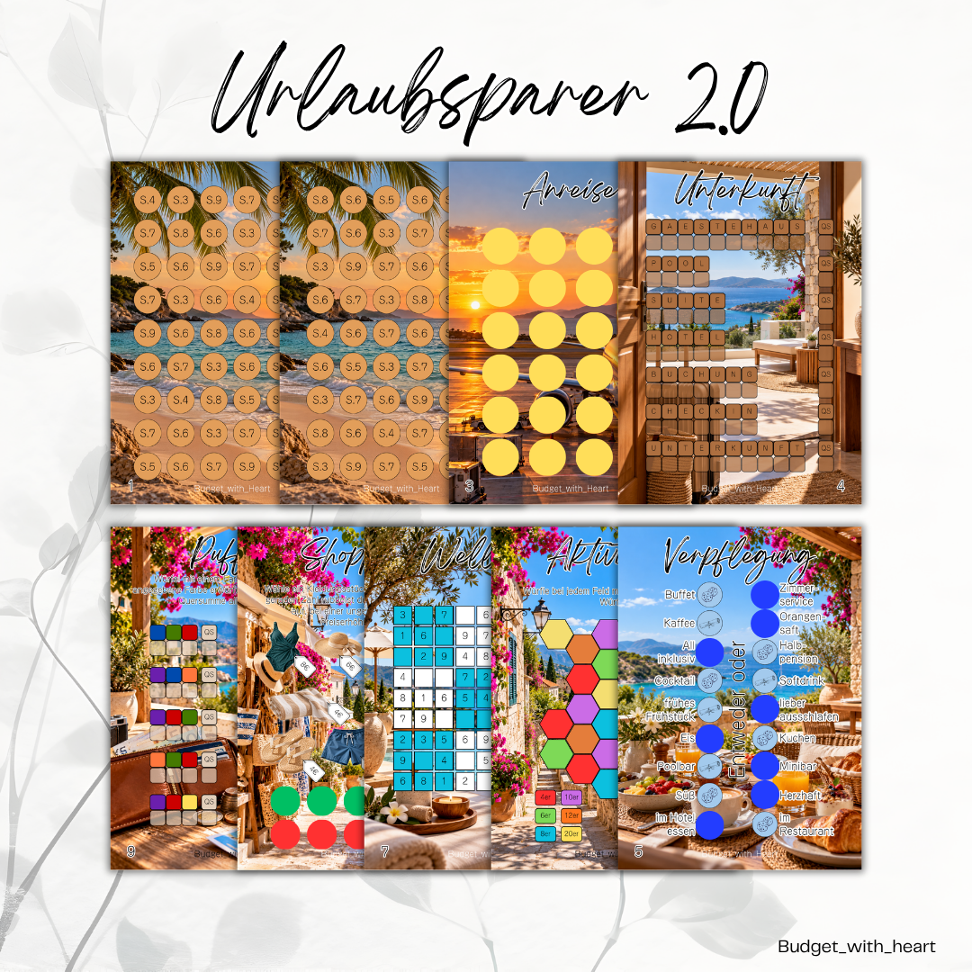 Der Urlaubssparer 2.0  Sparbuch