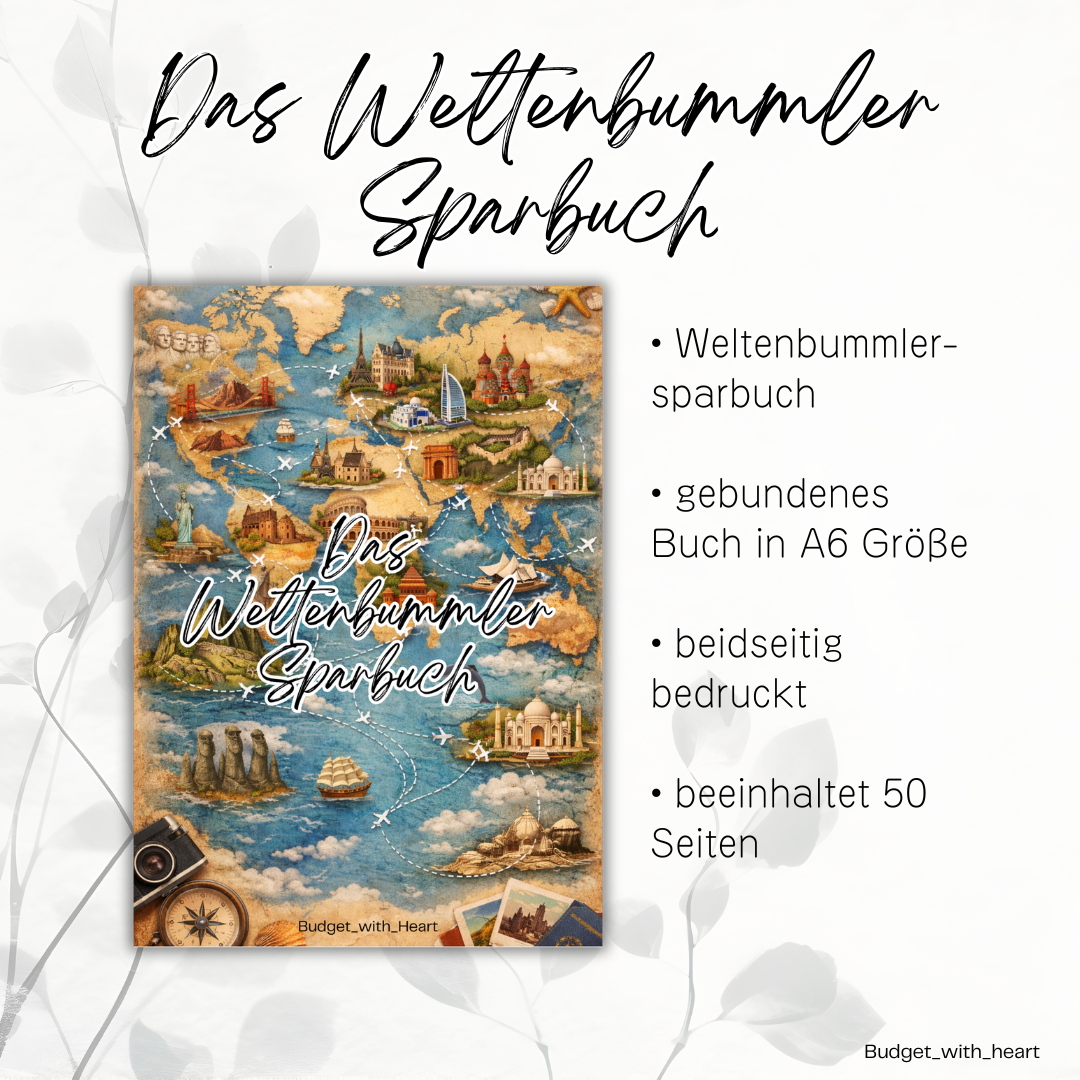 Das Weltenbummler Sparbuch