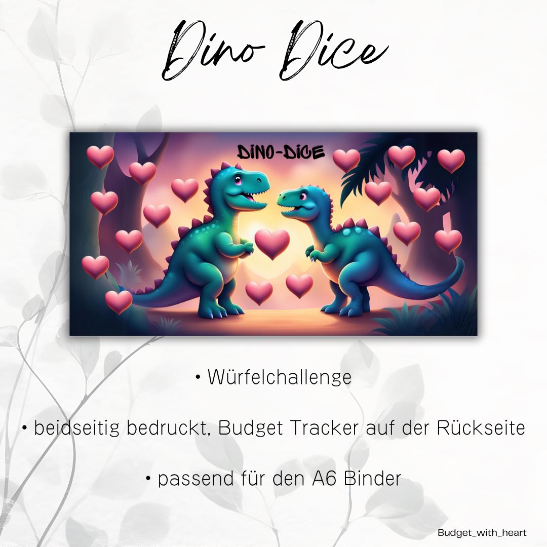 Dino Sparchallenges, Budgeting, Umschlagmethode, passend für A6 Binder