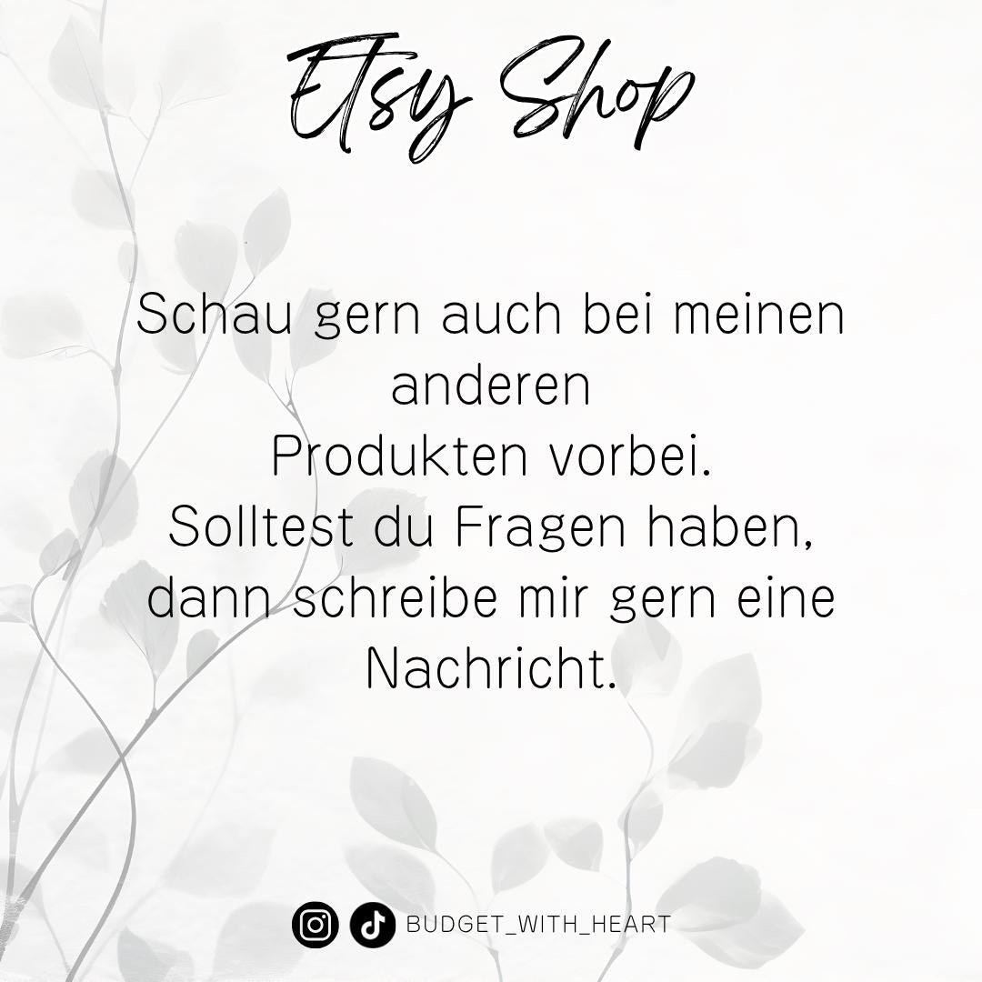 Haushalts- Bingo Spar Edition, Budgeting Bingo, Umschlagmethode, passend für den A6 Binder