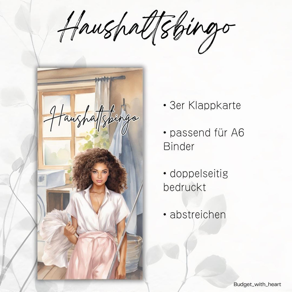 Haushalts- Bingo Spar Edition, Budgeting Bingo, Umschlagmethode, passend für den A6 Binder