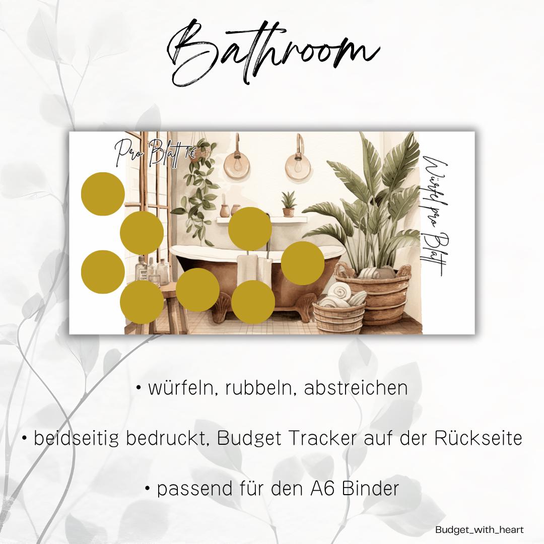 Home Sweet Home Sparchallenges, Sparbundle, Umschlagmethode, Budgeting, passend A6 Binder