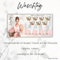 Waschtag Sparchallenge, Budgeting, Umschlagmethode, passend für A6 Binder