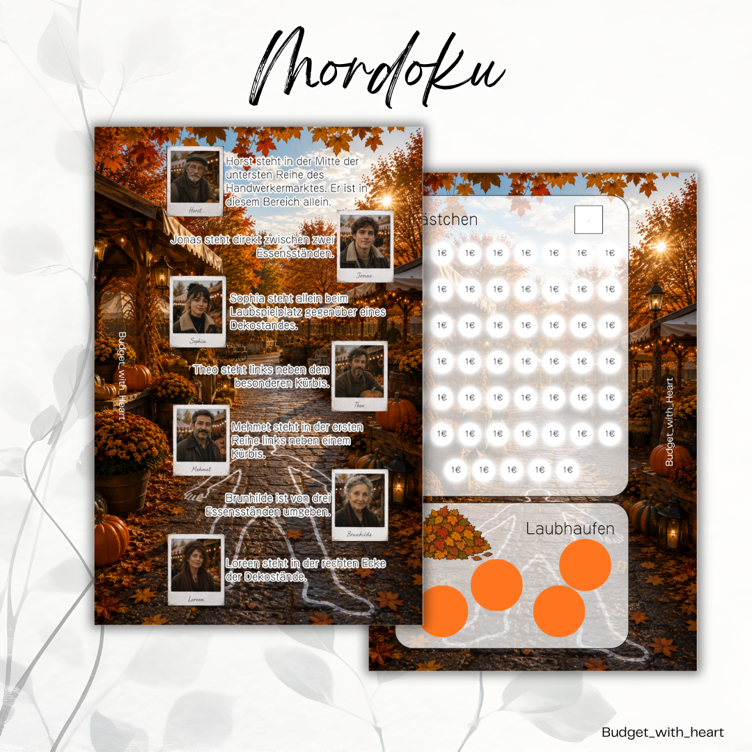 Mordoku - Mord auf dem Herbstmarkt