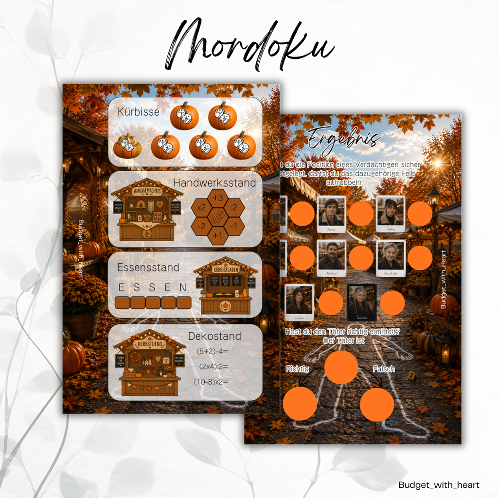 Mordoku - Mord auf dem Herbstmarkt