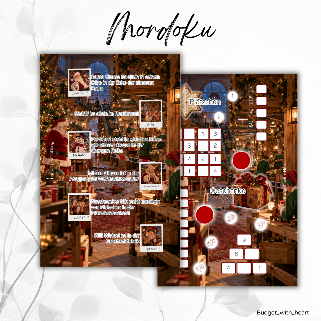 Mordoku - Mord in der Weihnachtswerkstatt