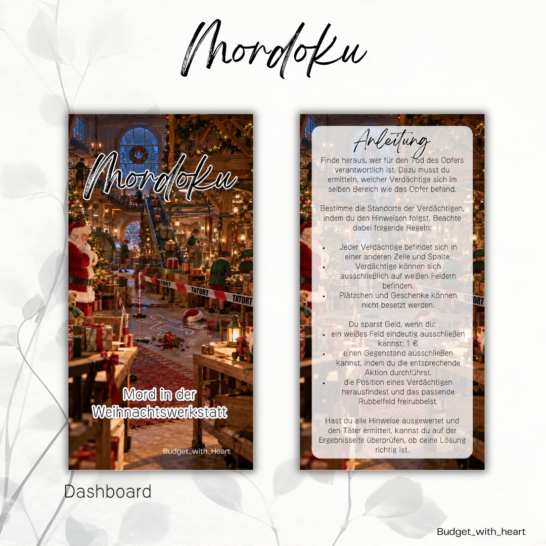 Mordoku - Mord in der Weihnachtswerkstatt