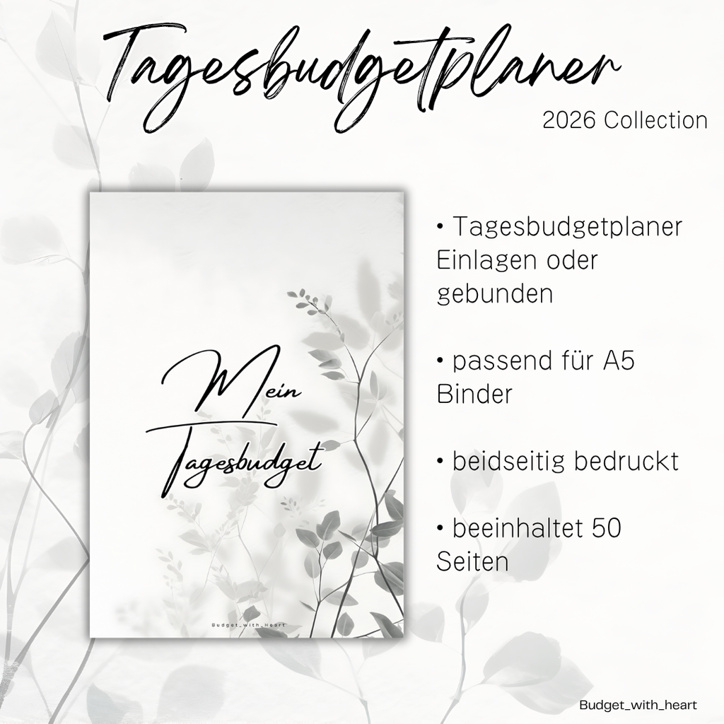Tagesbudget Planer 2026 Collection