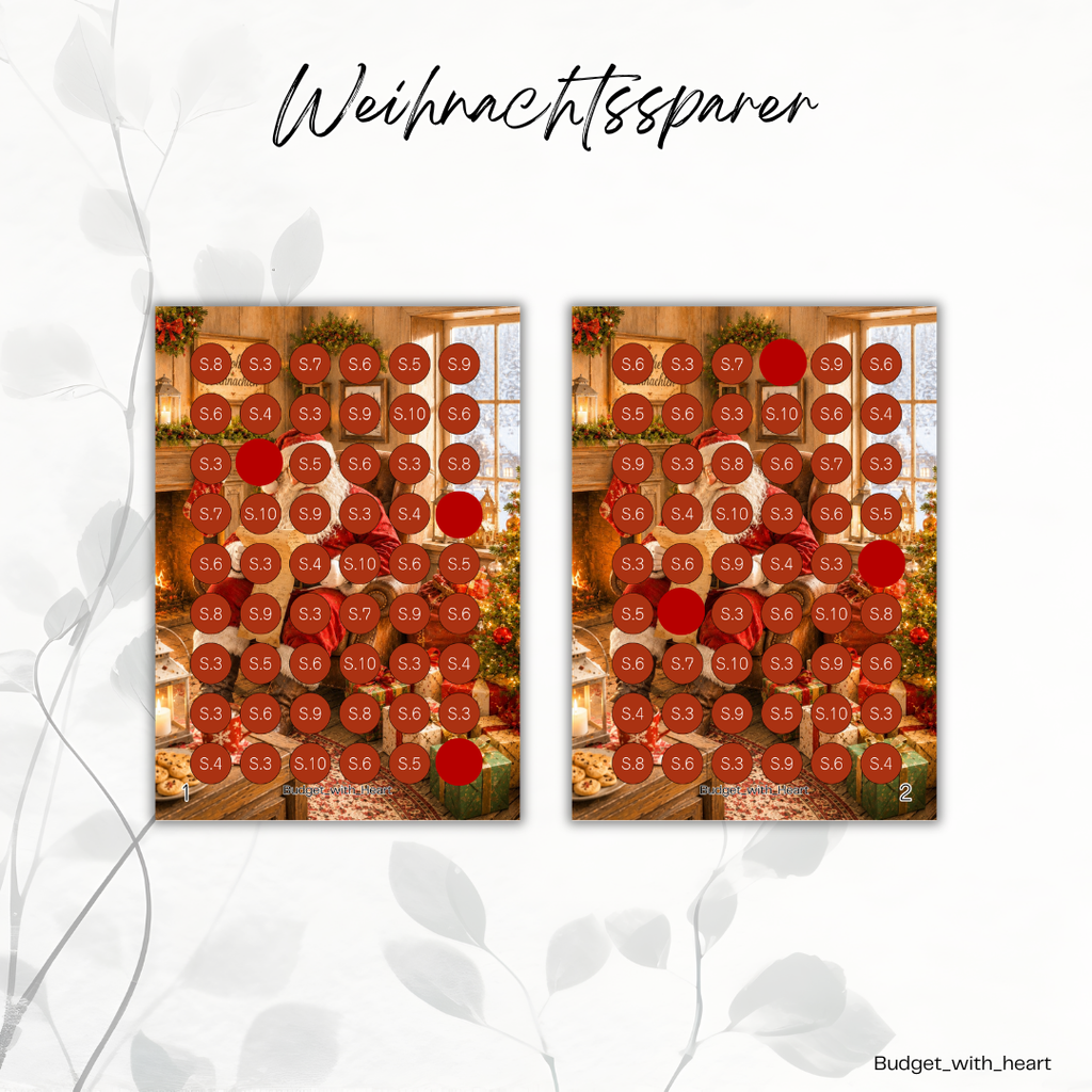 Weihnachtssparer Sparbuch