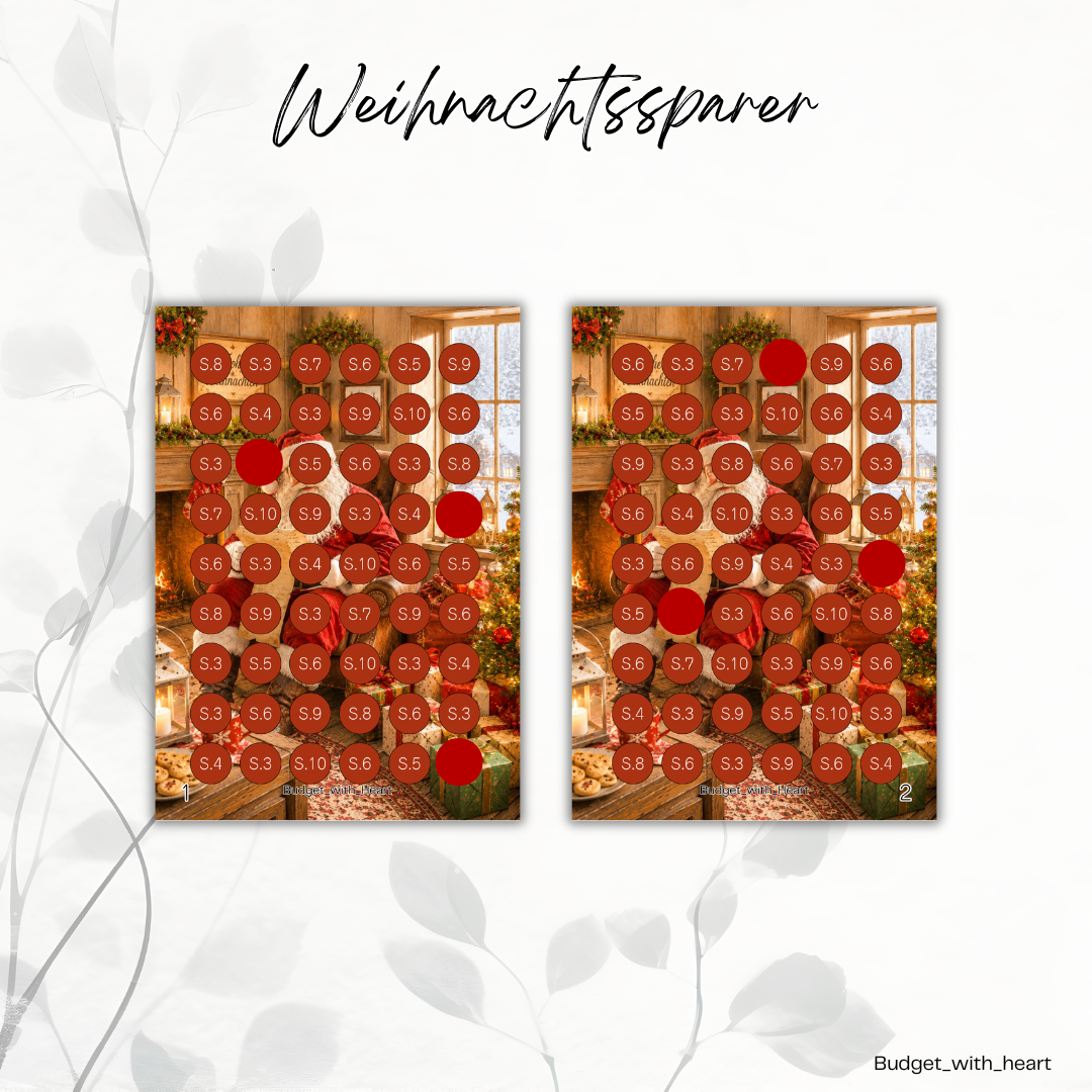 Weihnachtssparer Sparbuch
