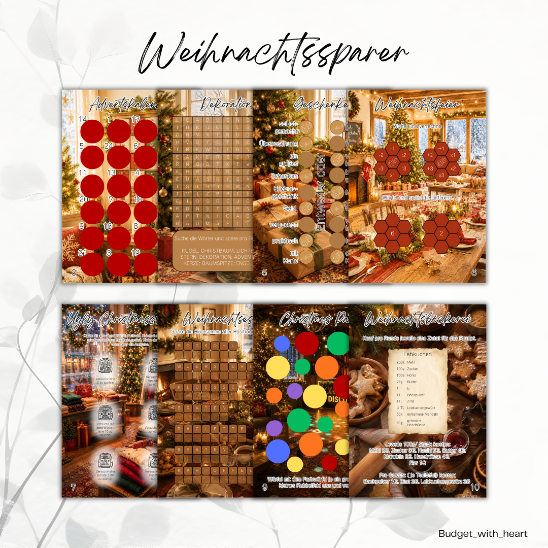 Weihnachtssparer Sparbuch